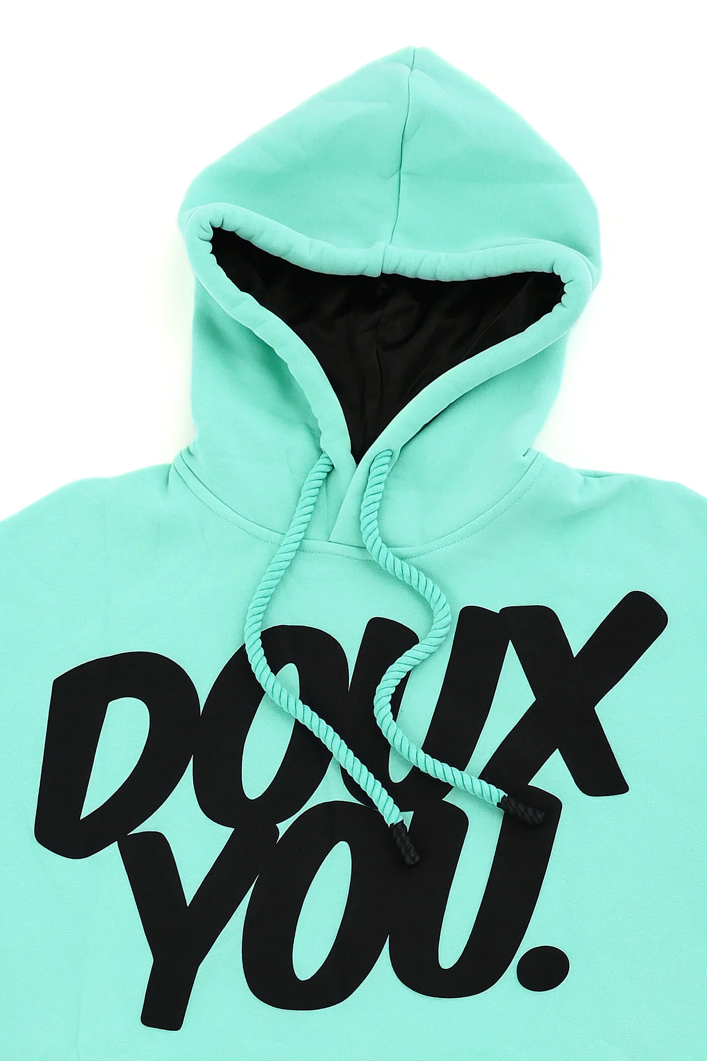 DOUX YOU Satin-Lined Hoodie - Doux Blue - Image 4