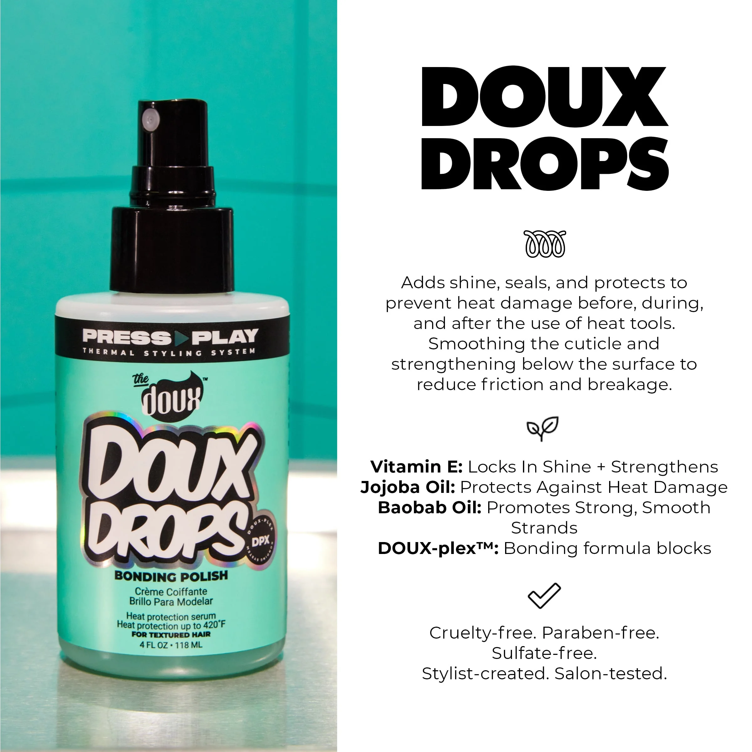 DOUX DROPS Bonding Polish Spray 4oz - Image 4
